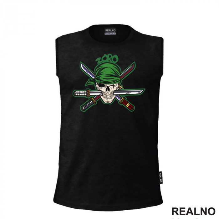 Zoro Skull - One Piece - Majica