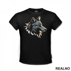 Sive Linije - Vuk - Životinje - Majica
