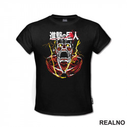 Fire - Colossal Titan - Attack On Titan - AOT - Majica