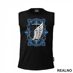 Blue - Wings Of Freedom - Attack On Titan - Majica Blue - Wings Of Freedom - Attack On Titan - Majica