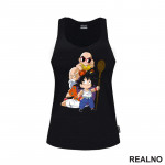 Kids With Their Teacher - Goku - Dragon Ball - Majica Kids With Their Teacher - Goku - Dragon Ball - Majica