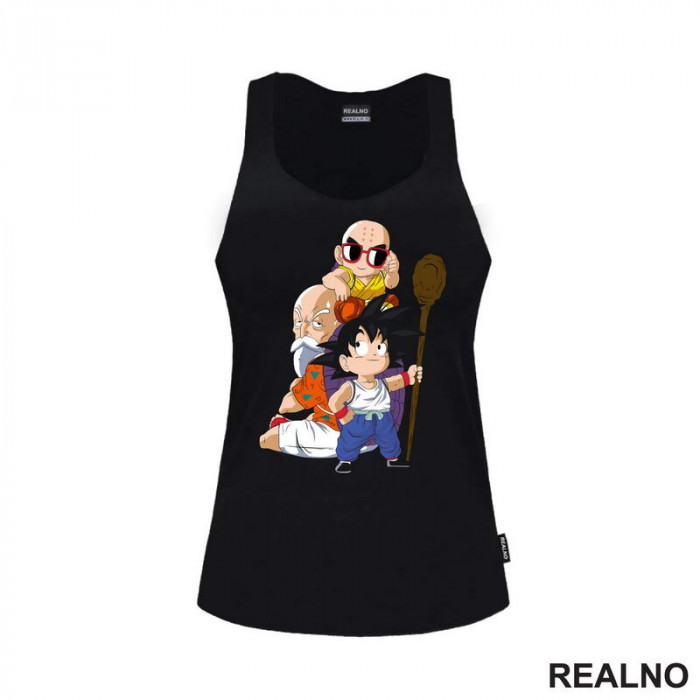 Kids With Their Teacher - Goku - Dragon Ball - Majica Kids With Their Teacher - Goku - Dragon Ball - Majica