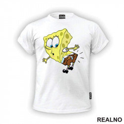 Sa Puknutim Pantalonama - Sundjer Bob - Sponge Bob - Crtani Filmovi - Majica
