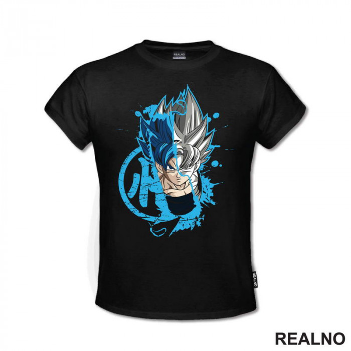 Half Face - Goku - Dragon Ball - Majica Half Face - Goku - Dragon Ball - Majica