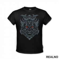Skull With Red Eyes - Samurai - Majica Skull With Red Eyes - Samurai - Majica