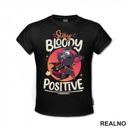 Slatki Slepi Miš - Stay Positive - Životinje - Majica Slatki Slepi Miš - Stay Positive - Životinje - Majica
