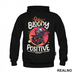 Slatki Slepi Miš - Stay Positive - Životinje - Duks Slatki Slepi Miš - Stay Positive - Životinje - Duks