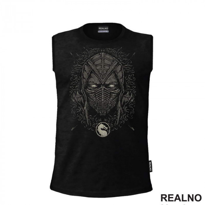 Noob Saibot - Dots - Head - Mortal Kombat - Majica Noob Saibot - Dots - Head - Mortal Kombat - Majica