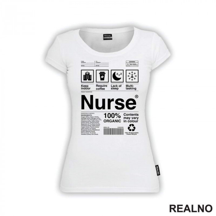 Sastav - Nurse - Medicinska Sestra - Majica