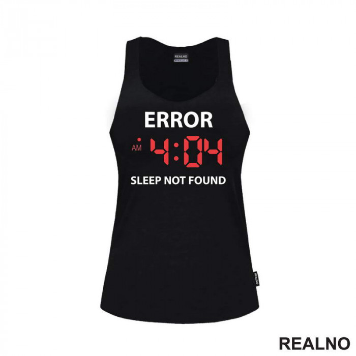 Error - Sleep Not Found - Humor - Majica Error - Sleep Not Found - Humor - Majica