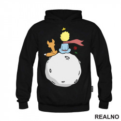 OUTLET - Crni duks sa kapuljačom muški model veličine L - Mali Princ