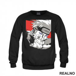 OUTLET - Crni duks bez kapuljače ženski model veličine L - Naruto OUTLET - Crni duks bez kapuljače ženski model veličine L - Naruto