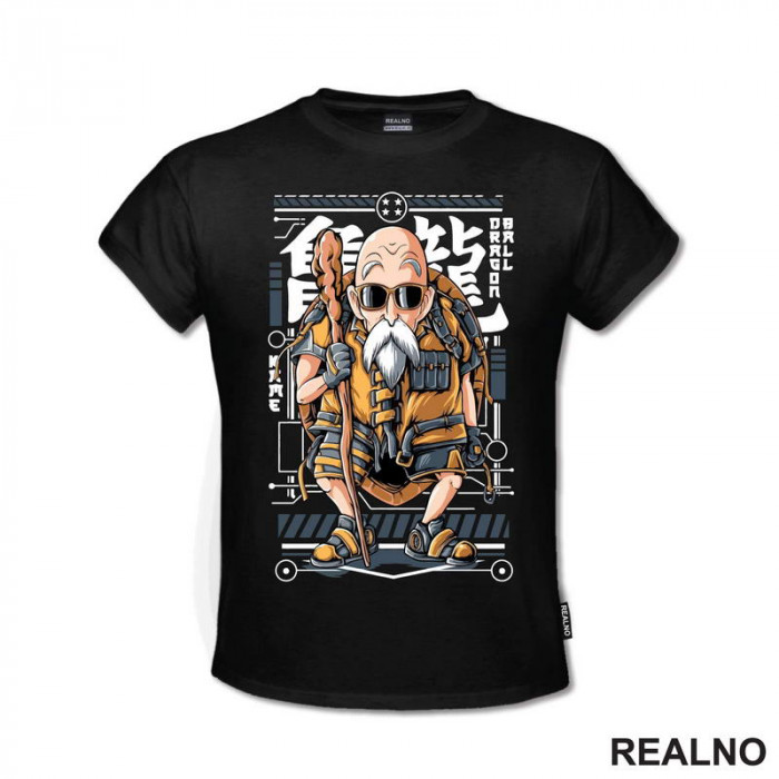 Master Roshi - Blue - Goku - Dragon Ball - Majica Master Roshi - Blue - Goku - Dragon Ball - Majica