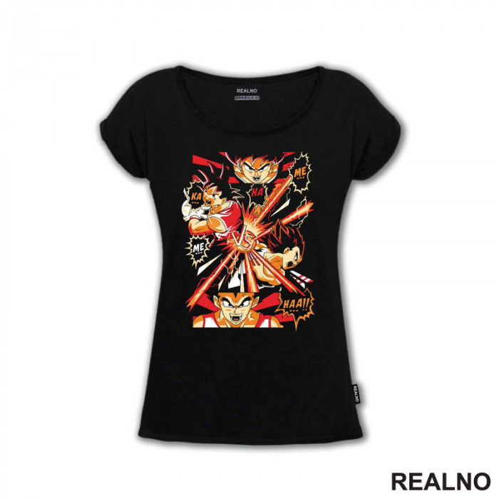 Kamehameha - Red And Orange - Goku - Dragon Ball - Majica Kamehameha - Red And Orange - Goku - Dragon Ball - Majica
