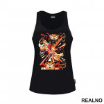 Kamehameha - Red And Orange - Goku - Dragon Ball - Majica Kamehameha - Red And Orange - Goku - Dragon Ball - Majica