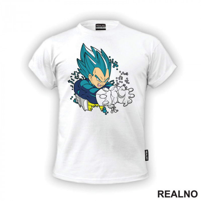Super Saiyan - Blue - Circles - Goku - Dragon Ball - Majica Super Saiyan - Blue - Circles - Goku - Dragon Ball - Majica