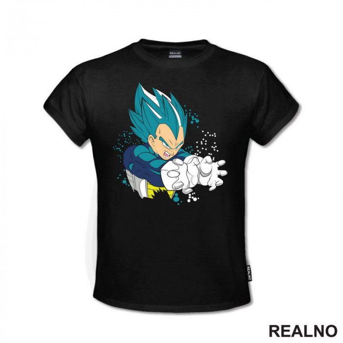 Super Saiyan - Blue - Circles - Goku - Dragon Ball - Majica Super Saiyan - Blue - Circles - Goku - Dragon Ball - Majica