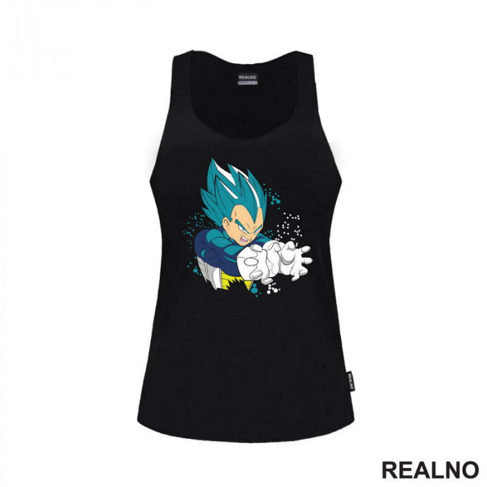 Super Saiyan - Blue - Circles - Goku - Dragon Ball - Majica Super Saiyan - Blue - Circles - Goku - Dragon Ball - Majica
