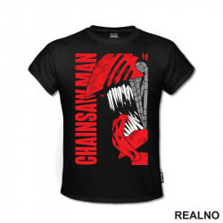 Denji Red - Chainsaw Man - Anime - Majica Denji Red - Chainsaw Man - Anime - Majica