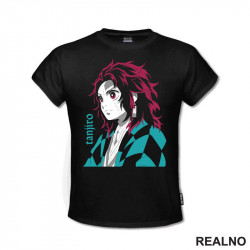 Tanjiro - Side Portrait - Demon Slayer - Majica Tanjiro - Side Portrait - Demon Slayer - Majica