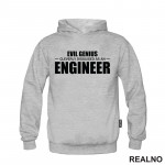 Evil Genius Cleverly Disguised As An Engineer - Humor - Duks