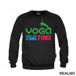 Yoga Doesn't Take Time - It Gives Time - Joga -  Duks