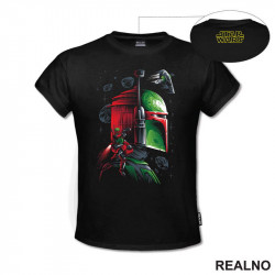 Boba Fett - Side Portrait - Star Wars - Majica