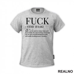 Fuck - Definition - Humor - Majica Fuck - Definition - Humor - Majica