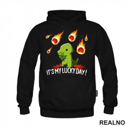 It's My Lucky Day - Dinosaurs And Four Leaf Clover - Humor - Duks It's My Lucky Day - Dinosaurs And Four Leaf Clover - Humor - Duks
