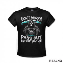 Don't Worry - Kettlebell And Grim Reaper - Trening - Majica Don't Worry - Kettlebell And Grim Reaper - Trening - Majica