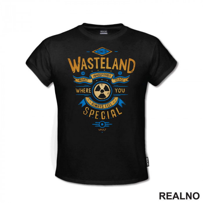 Wasteland - Vault - Fallout - Games - Serija - Majica