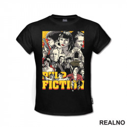 Drawing - Yellow - Pulp Fiction - Majica Drawing - Yellow - Pulp Fiction - Majica