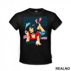 Mia Wallace - Colors - Pulp Fiction - Majica Mia Wallace - Colors - Pulp Fiction - Majica