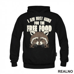 I Am Just Here For The Free Food - Brown - Hrana - Duks