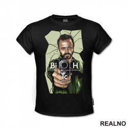 Bitch - Jesse Pinkman - Gun Point - Breaking Bad - Majica Bitch - Jesse Pinkman - Gun Point - Breaking Bad - Majica