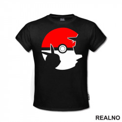 Pikachu, Ash And Pokeball - Pokemon - Majica