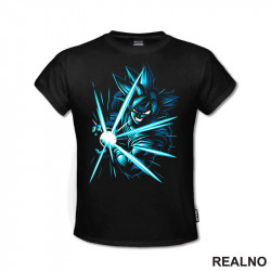 Blue And White Rays - Goku - Dragon Ball - Majica