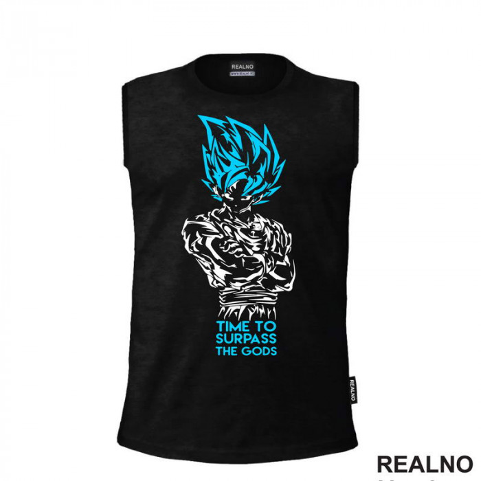 Time To Surpass The Gods - Goku - Dragon Ball - Majica Time To Surpass The Gods - Goku - Dragon Ball - Majica