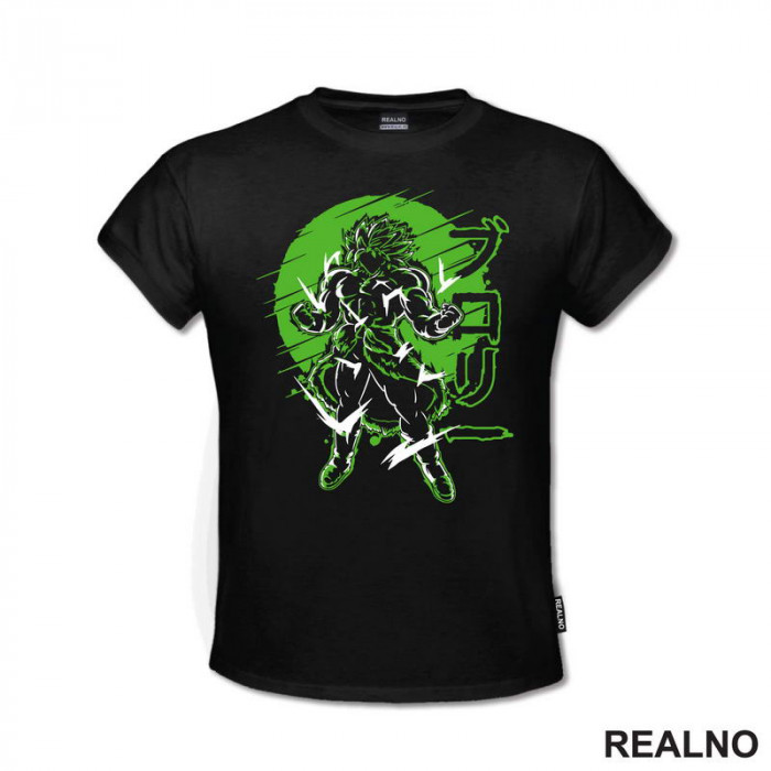 Green Lines - Broly - Goku - Dragon Ball - Majica Green Lines - Broly - Goku - Dragon Ball - Majica