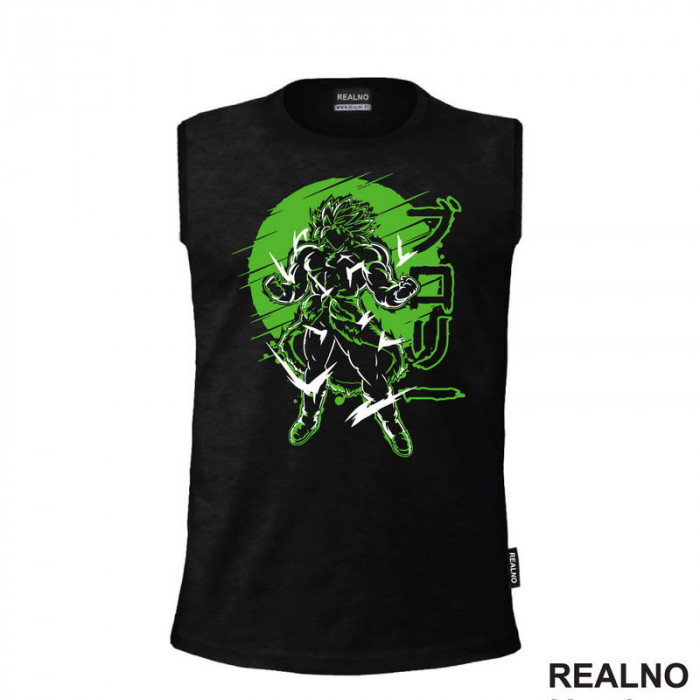 Green Lines - Broly - Goku - Dragon Ball - Majica Green Lines - Broly - Goku - Dragon Ball - Majica