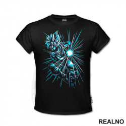 Blue Lines - Kamehameha - Goku - Dragon Ball - Majica