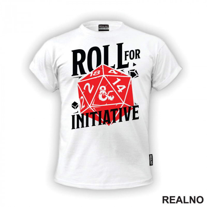 Roll For Initiative -Red- D&D - Dungeons And Dragons - Majica