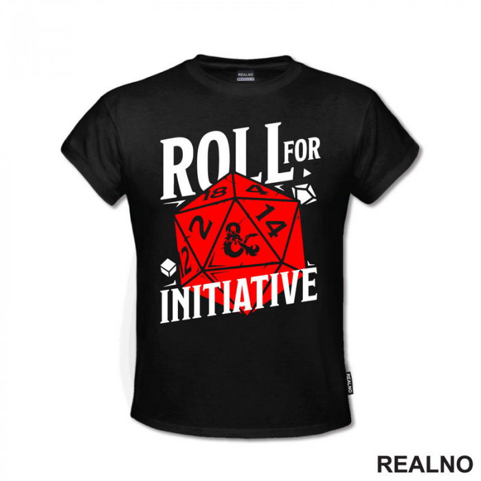 Roll For Initiative -Red- D&D - Dungeons And Dragons - Majica