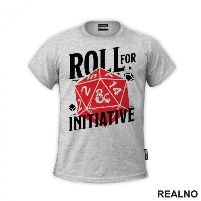 Roll For Initiative -Red- D&D - Dungeons And Dragons - Majica