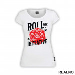 Roll For Initiative -Red- D&D - Dungeons And Dragons - Majica