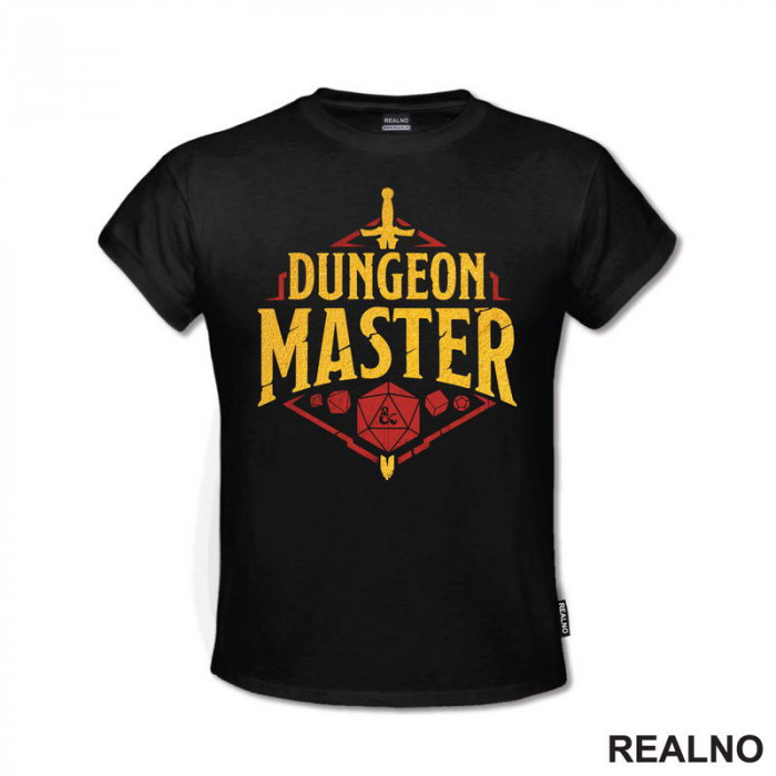 Dungeon Master - Golden - D&D - Dungeons And Dragons - Majica