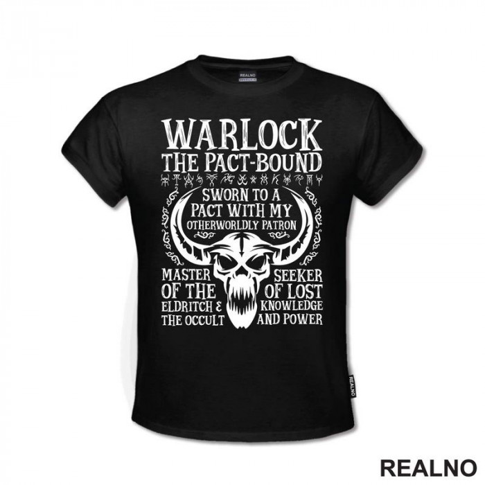 Warlock - The Pact-Bound - D&D - Dungeons And Dragons - Majica