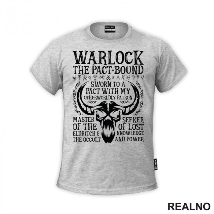 Warlock - The Pact-Bound - D&D - Dungeons And Dragons - Majica