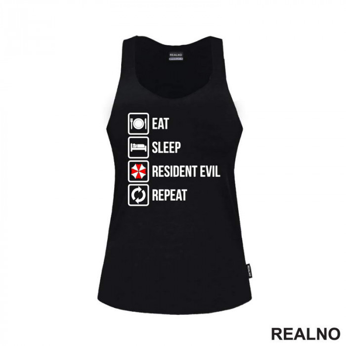 Eat, Sleep, Repeat - Resident Evil - Majica