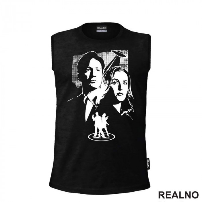 Mulder And Scully Dots - The X Files - Majica